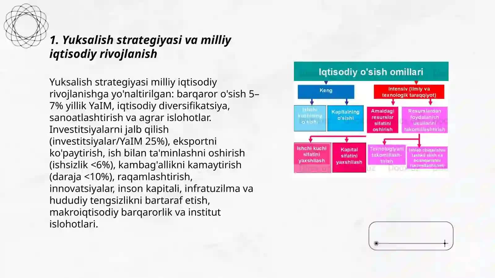 Yuksalish rivojlanish va iqtisodiy siyosat 3