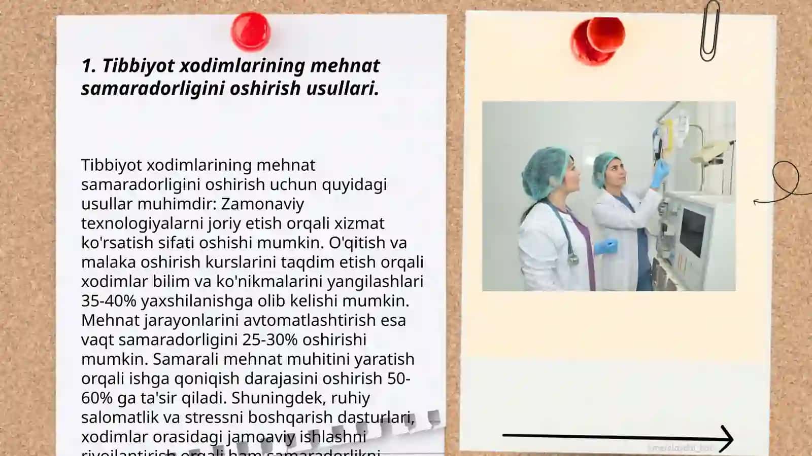Tibbiyot xodimlarining mehnat samaradorligini oshirish usullari 3
