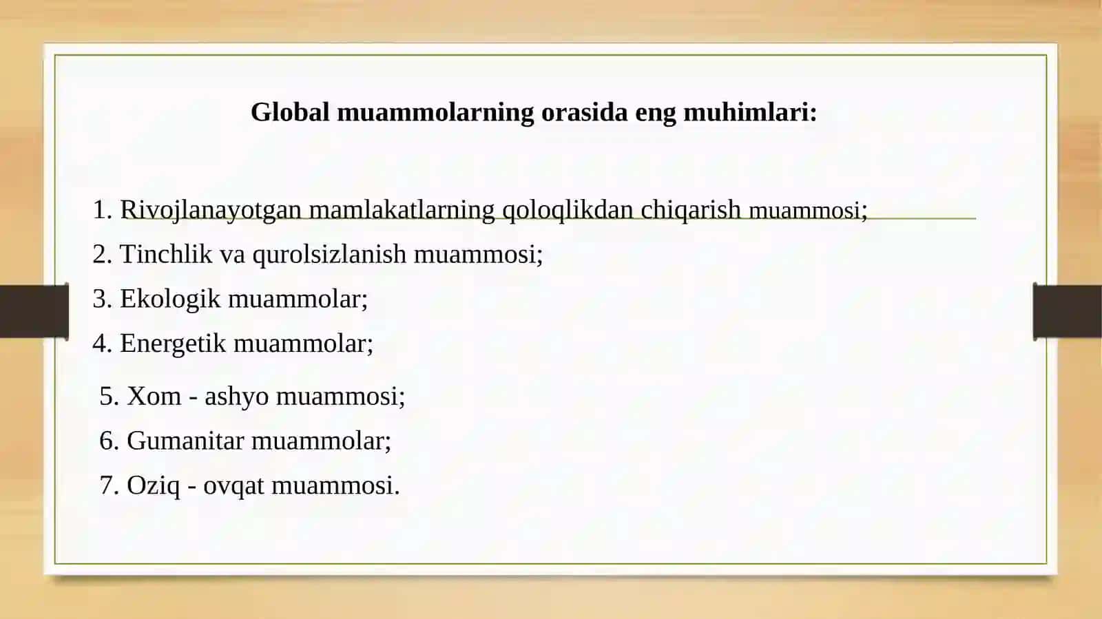 Zamonaviy global iqtisodiy muammolar 3