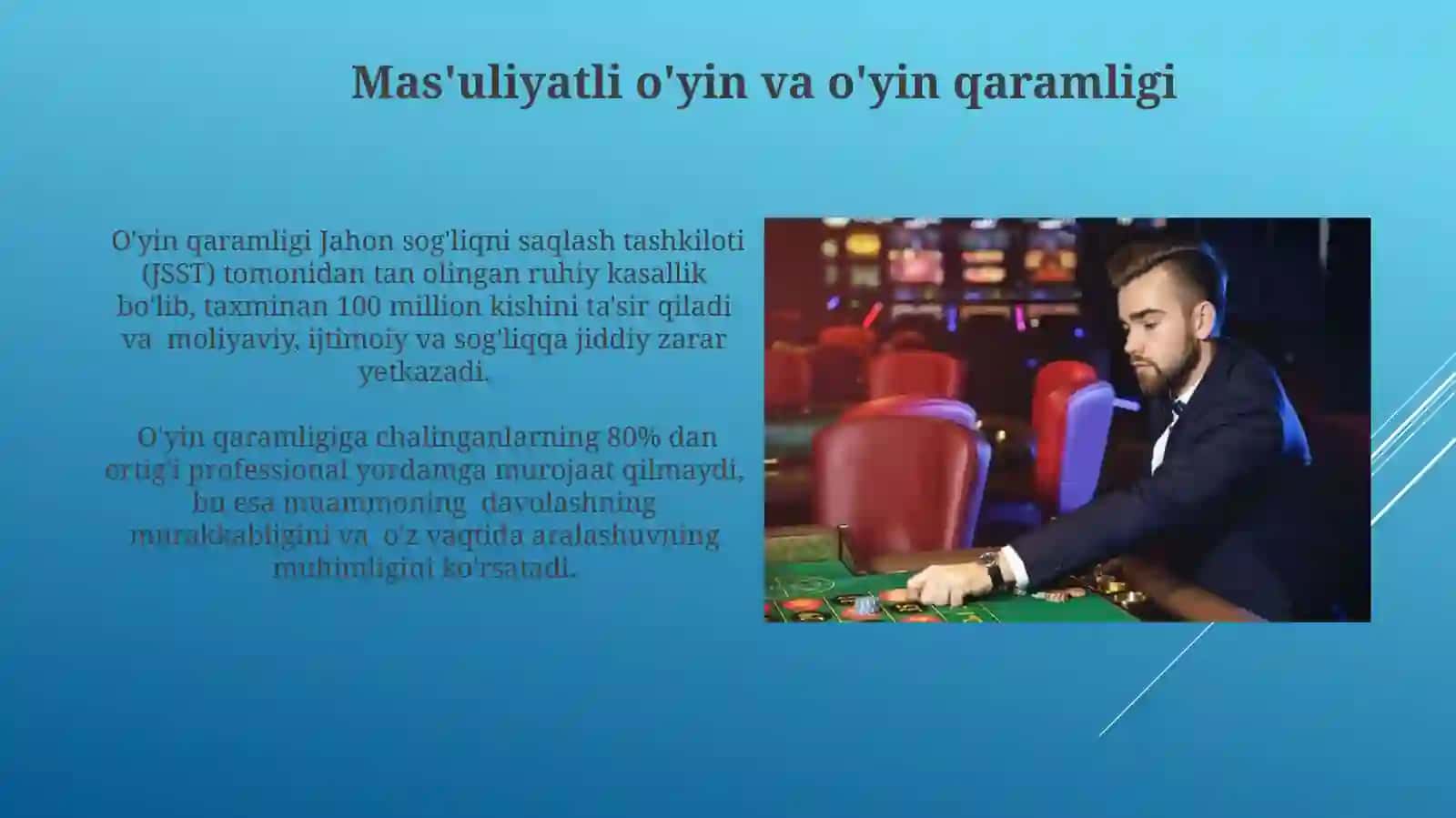 Qimor va garov o'yinlar o'tkazish 3