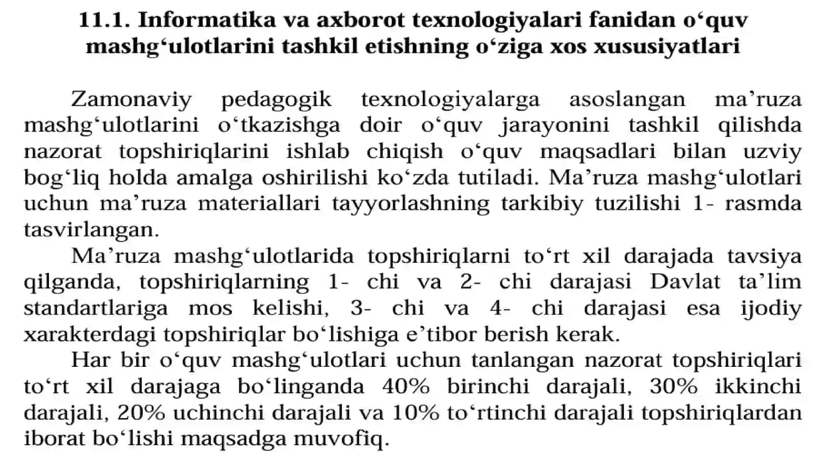 Informatika va axborot texnologiyalari fanidan o‘quv mashg‘ulotlarni tashkil etish va o‘tkazish metodikasi 3