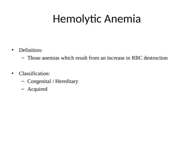 Hemolytic anemia 3
