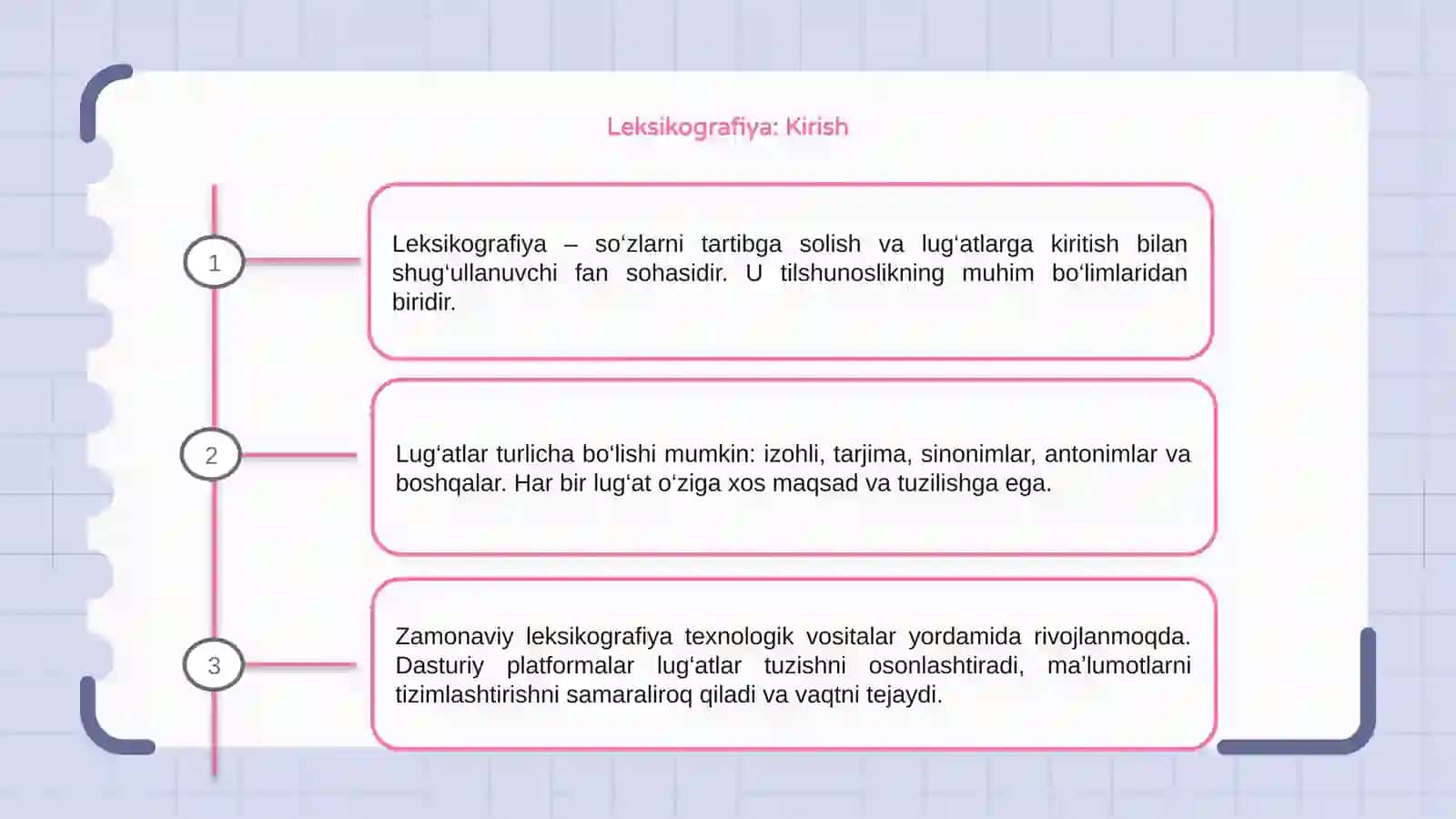 Leksikografiya: Kirish 3
