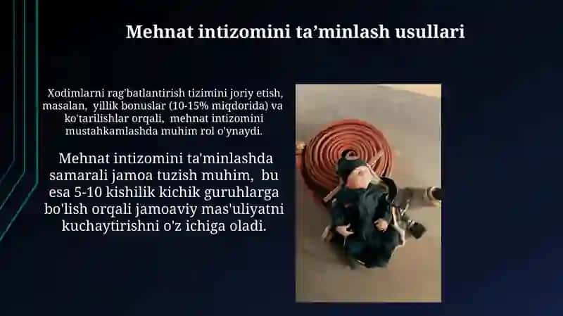 Mehnat intizomini ta’minlash usullari 3