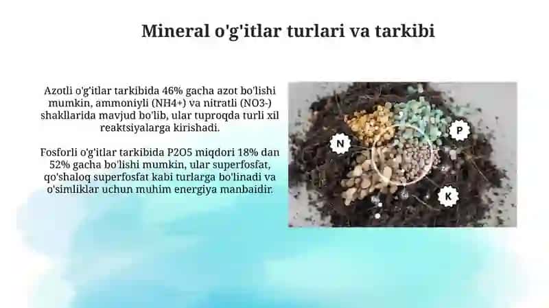 Mineral o'g'itlardagi bozuqaelementlarini xisoblash 3