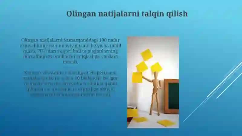 O’quv malakalari va ko’nikmalarining diagnostikasi 3
