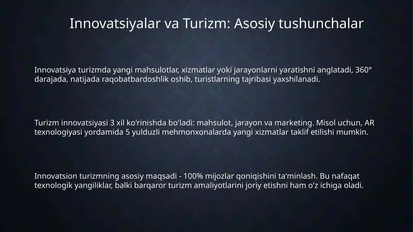 Turuzmda innovatsiyalarni boshqarish 3