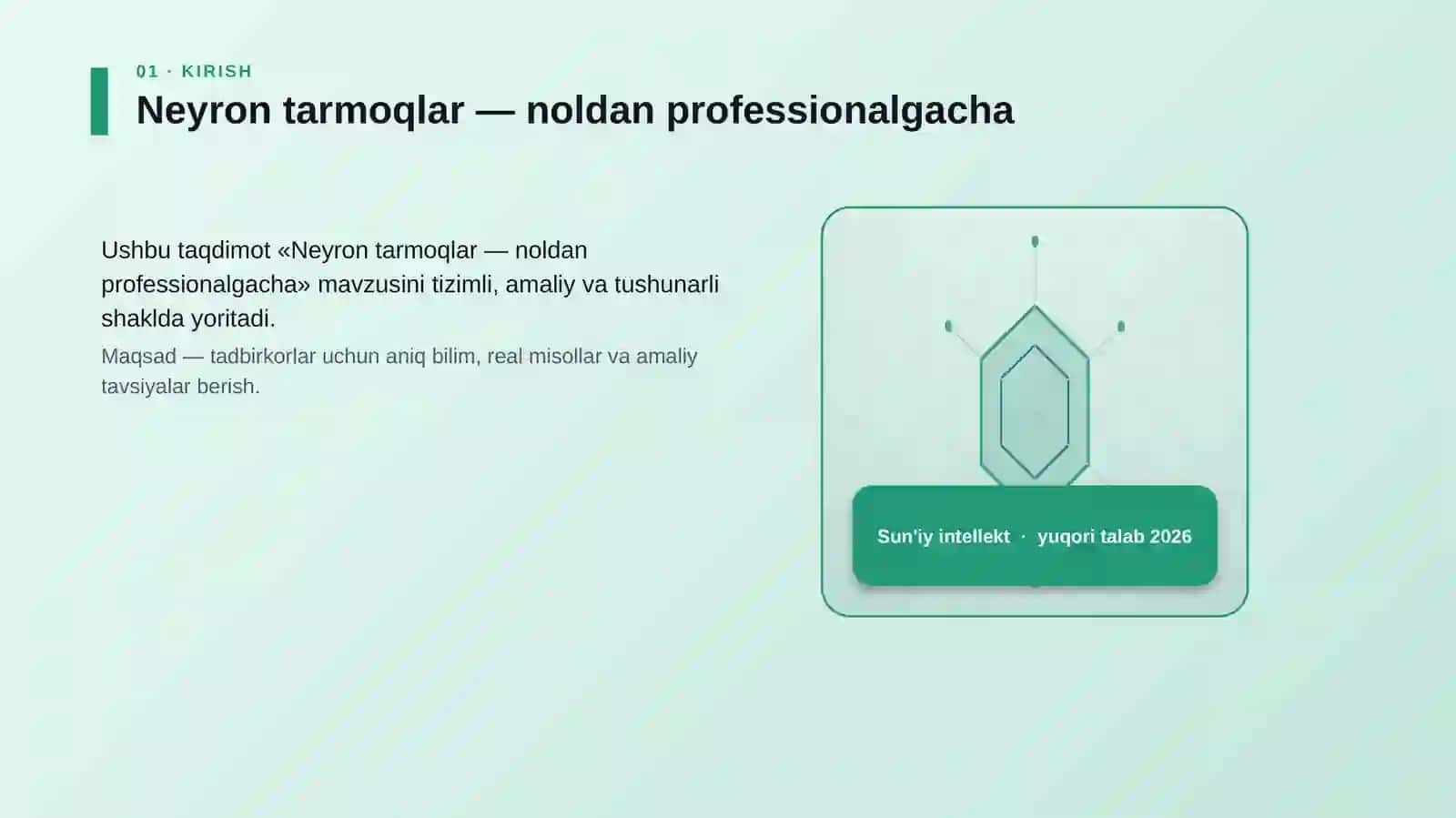 Neyron tarmoqlar — noldan professionalgacha 3