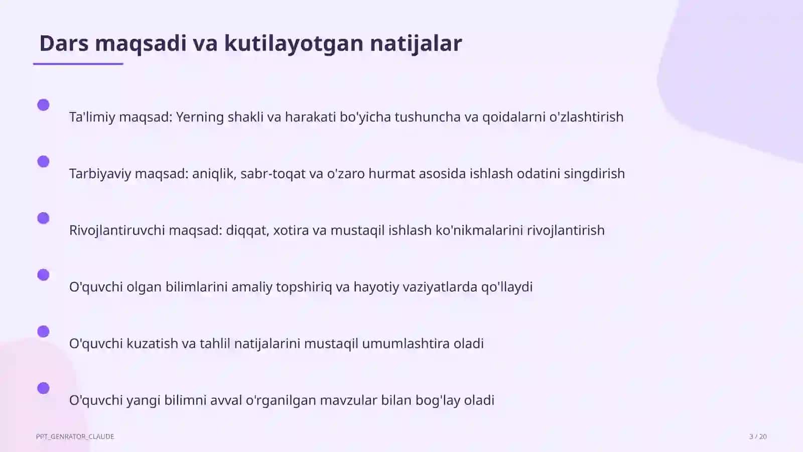 Yerning shakli va harakati (5-sinf) 3