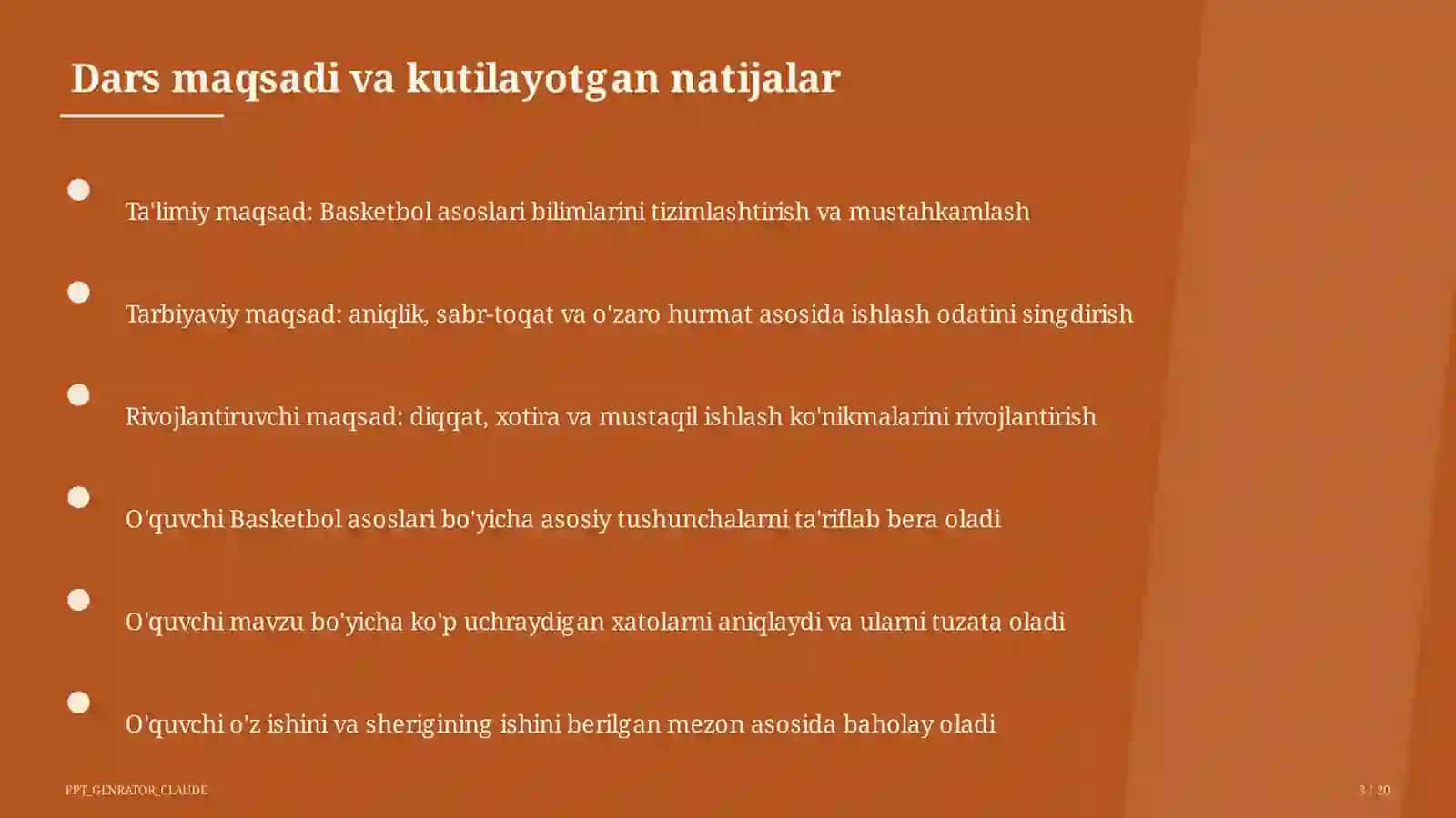 Basketbol asoslari (5-sinf) 3