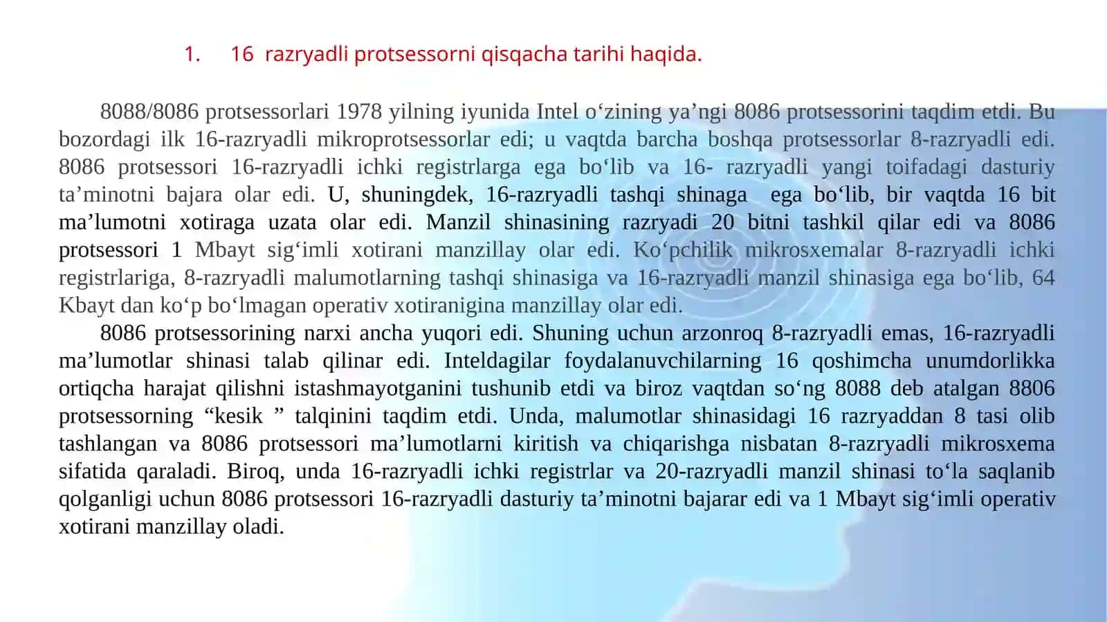 Intel 8088 prossesori 3