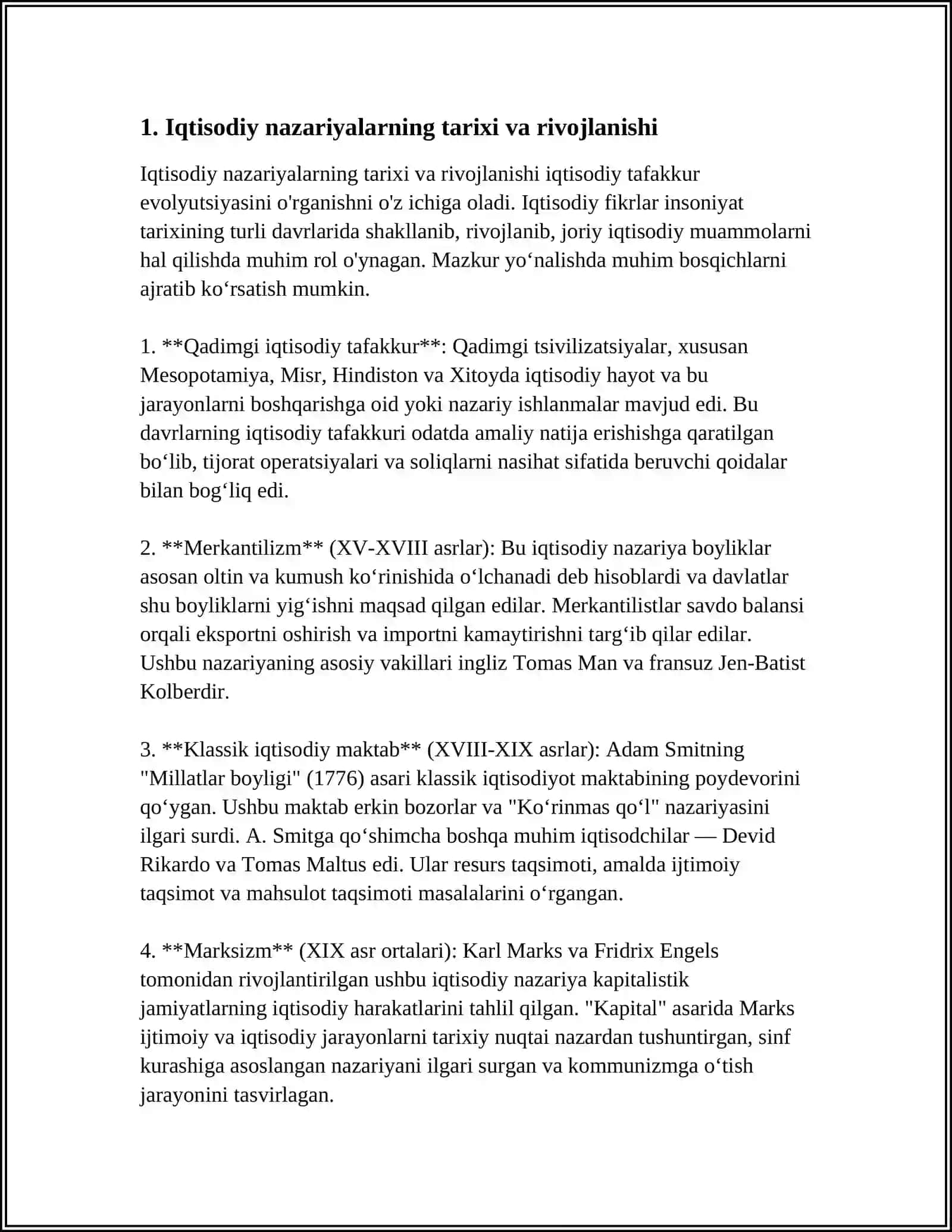 ANGLIYA IQTISODIYOTIDA KLASSIK (MUMTOZ) MAKTABNING SHAKLLANISHI 3