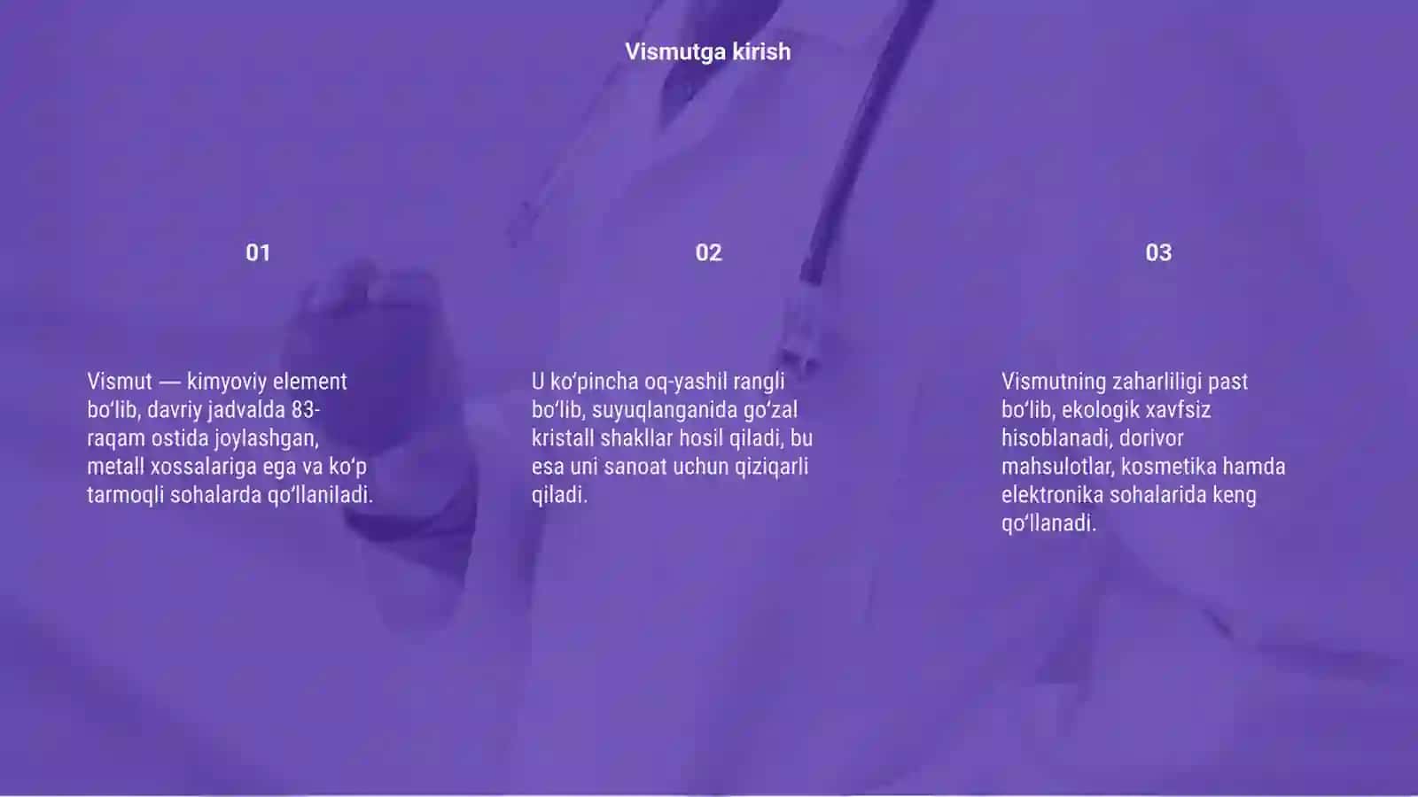 Vismut va uning xossalari 3