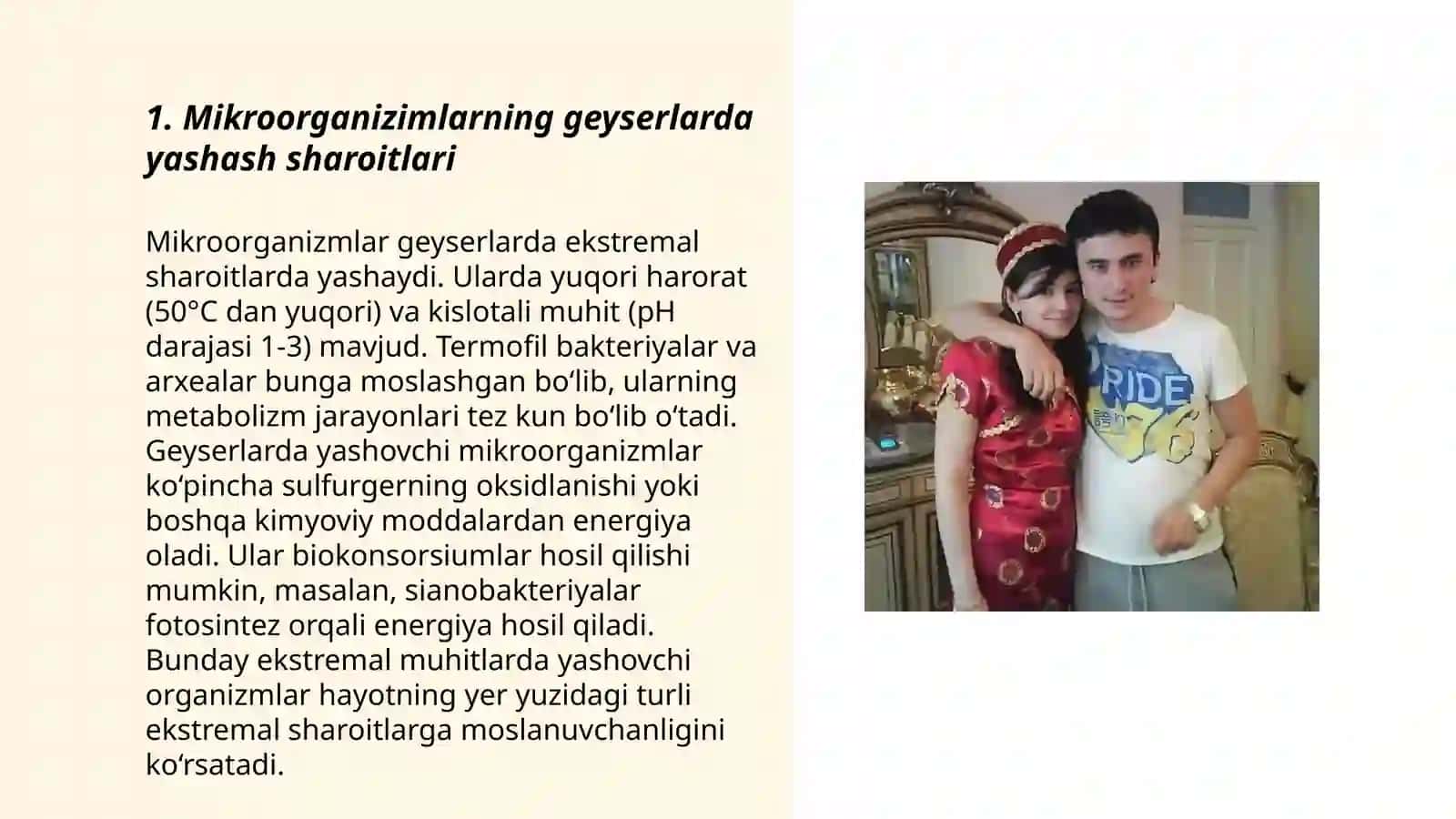 Mikroorganizimlarning xayvon,o'simlik,Geyser va issiq manbalarda tarqalishi 3