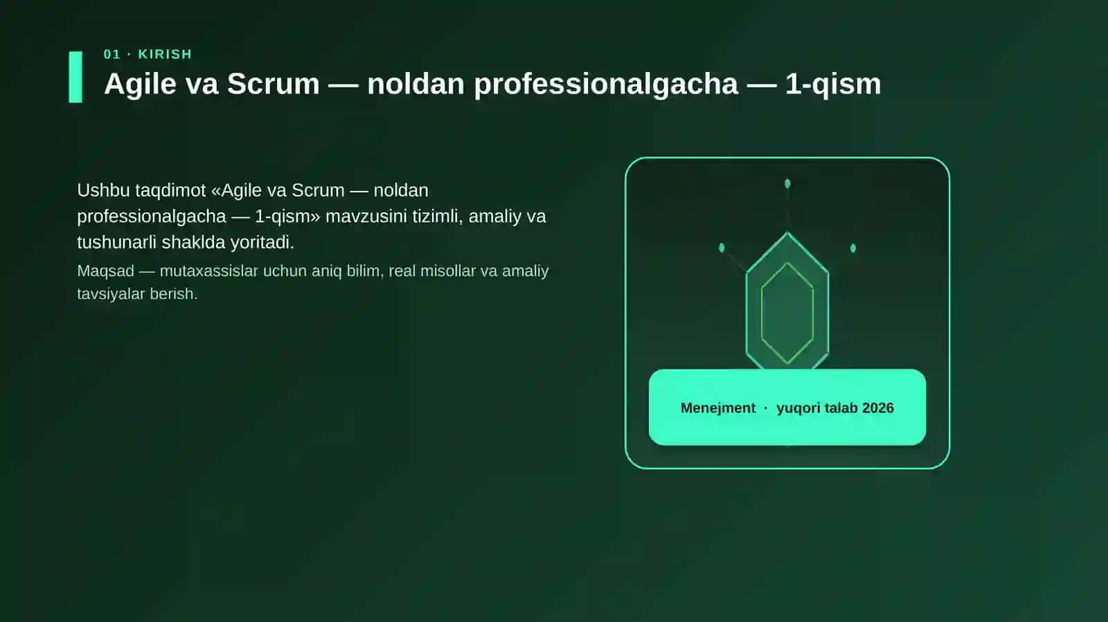 Agile va Scrum — noldan professionalgacha — 1-qism 3