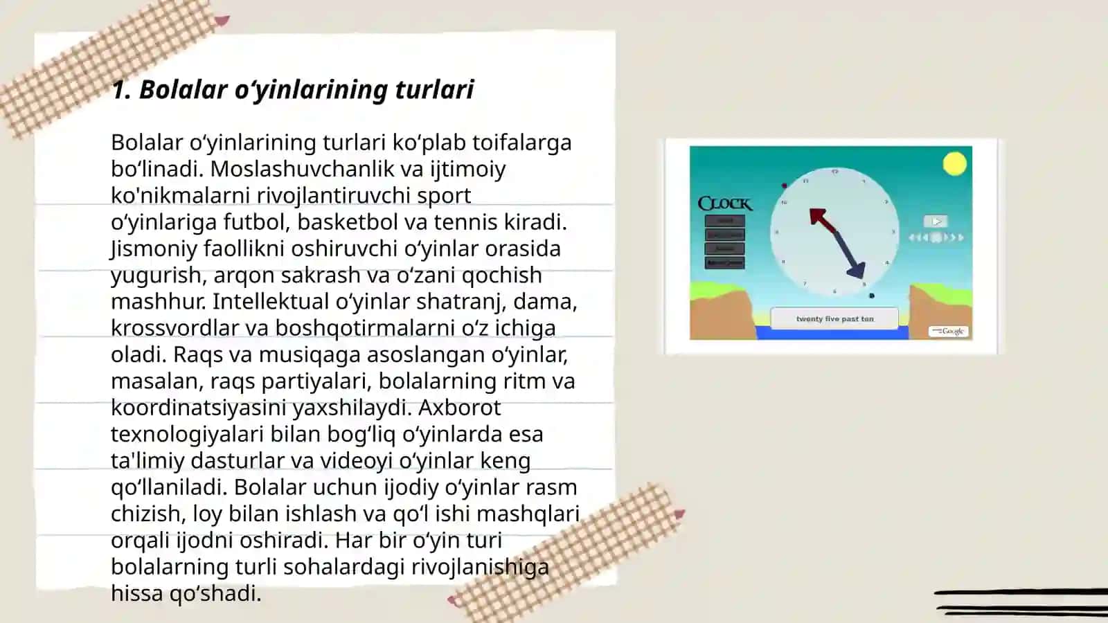 Bolalar oʻyinlari va ular orqali mahoratni rivojlantirish 3