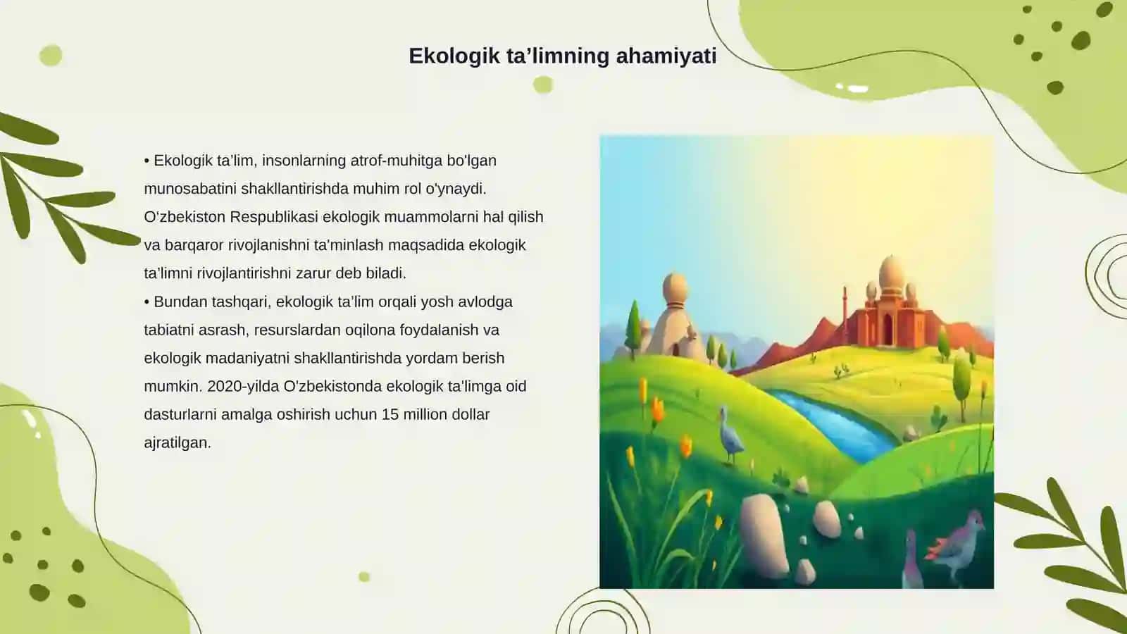 Ekologik ta’limning rivojlantirish muammolari 3