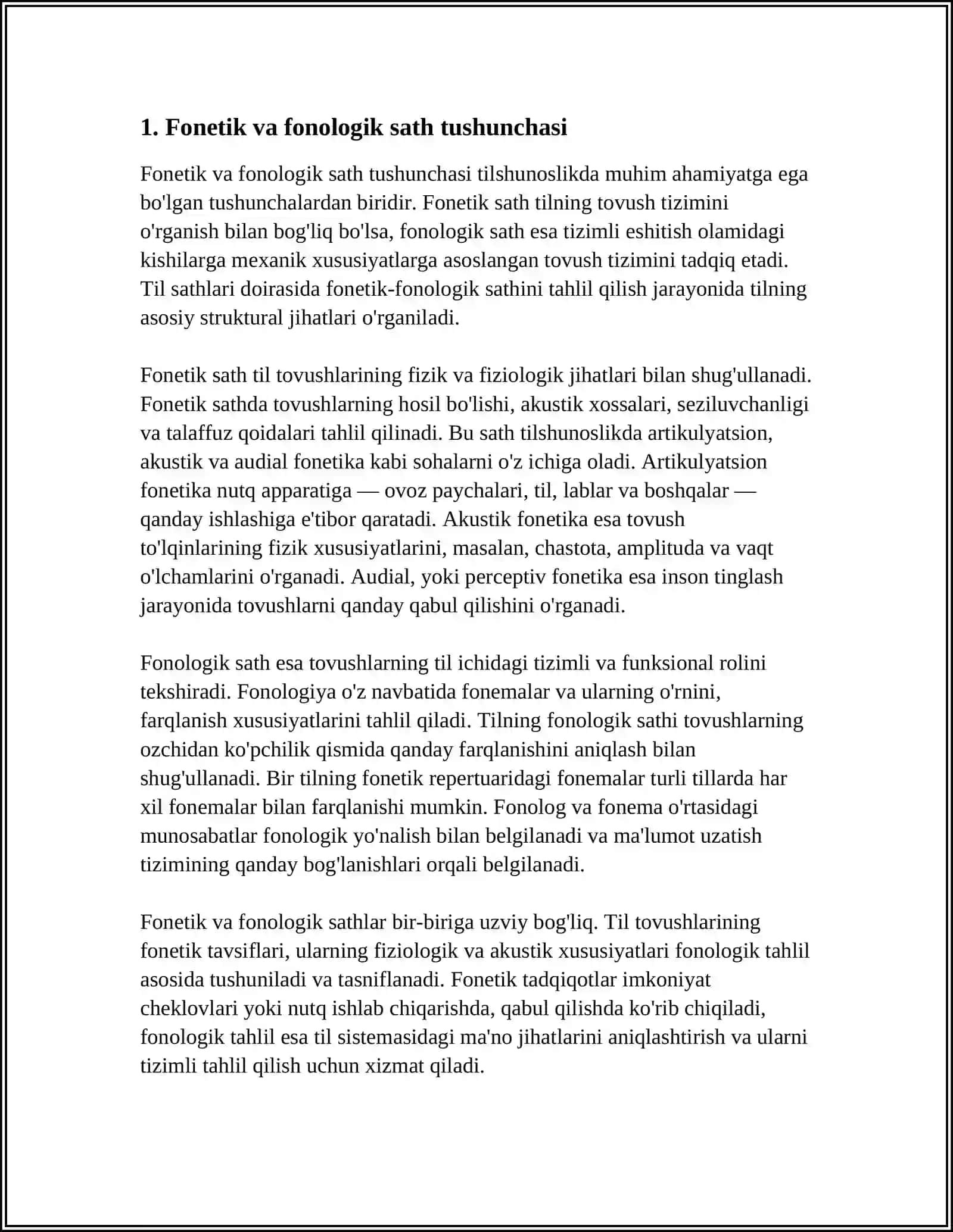 TIL SATHLARI. FONETIK-FONOLOGIK SATHI 3