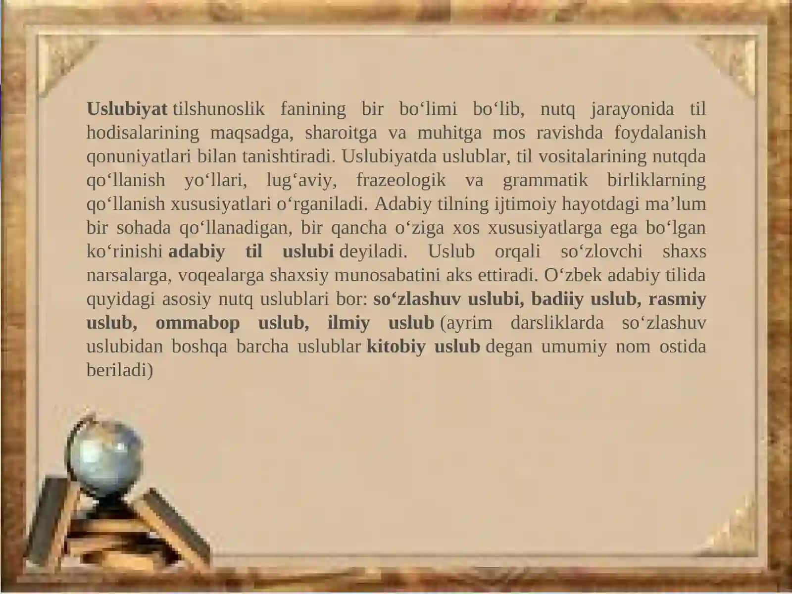 Uslubiy Tillar 3