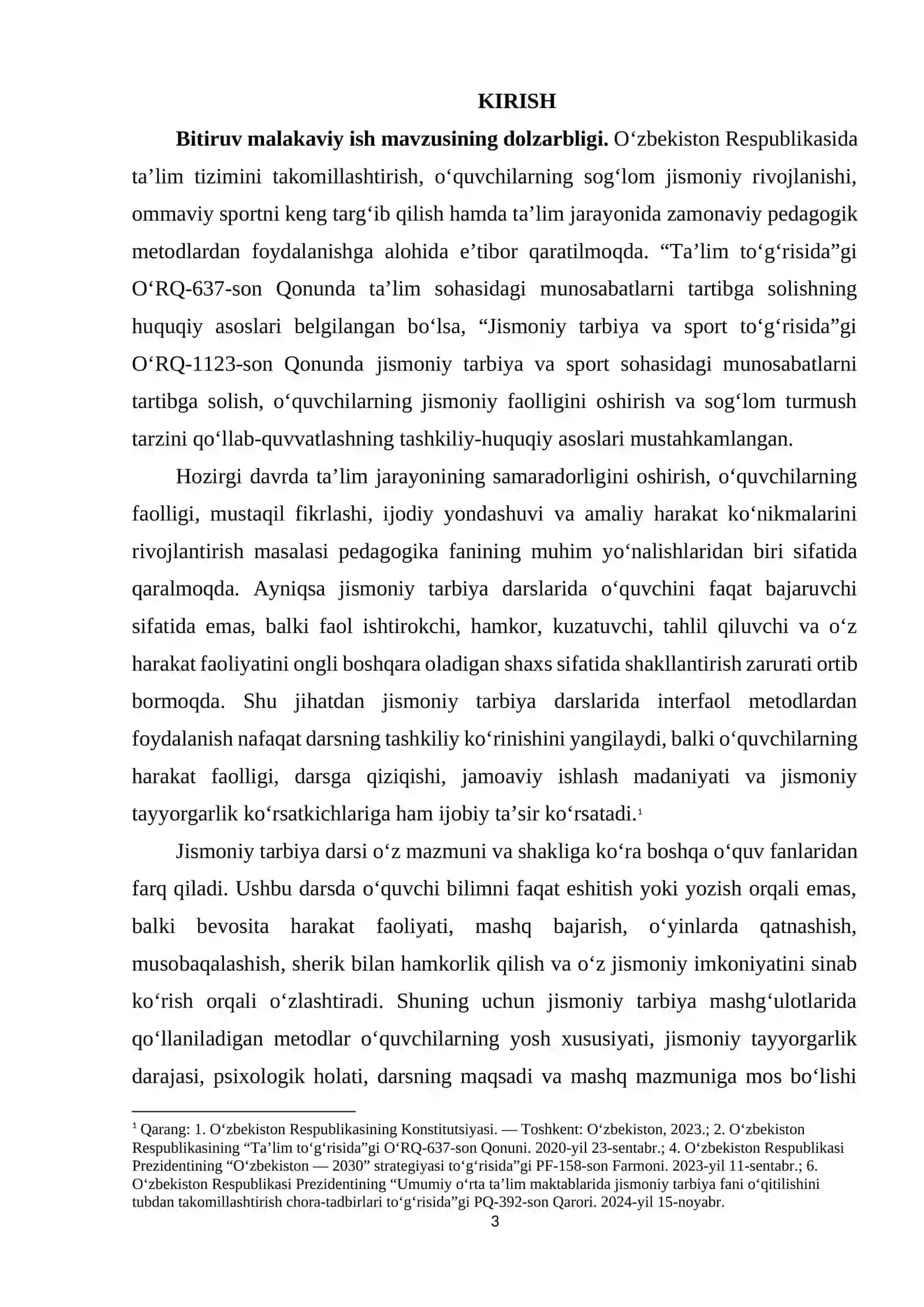 JISMONIY TARBIYA DARSLARIDA INTERFAOL METODLARDAN FOYDALANISH SAMARADORLIGI 3