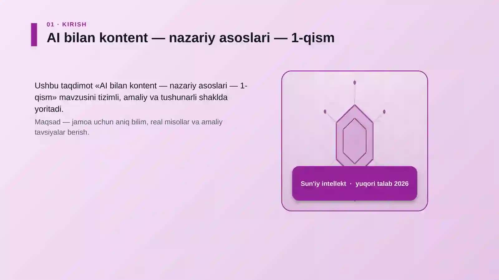 AI bilan kontent — nazariy asoslari — 1-qism 3