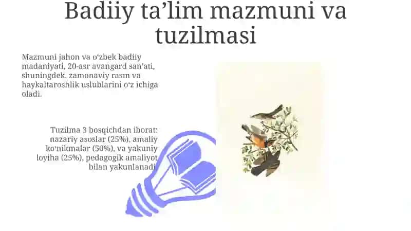 Zamonaviy badiiy ta'limning didaktik tamoyillari va usullari 3