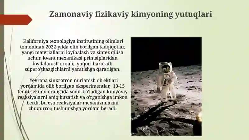 Fizikaviy kimyo fanning rivojlanish tarixi 3