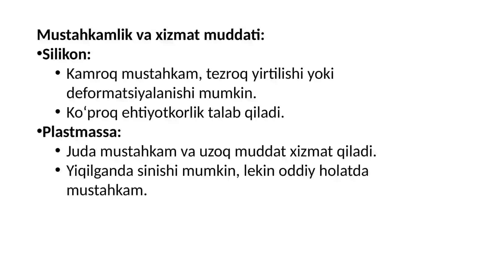 Silikon va plastmasa pratezning farqi 3