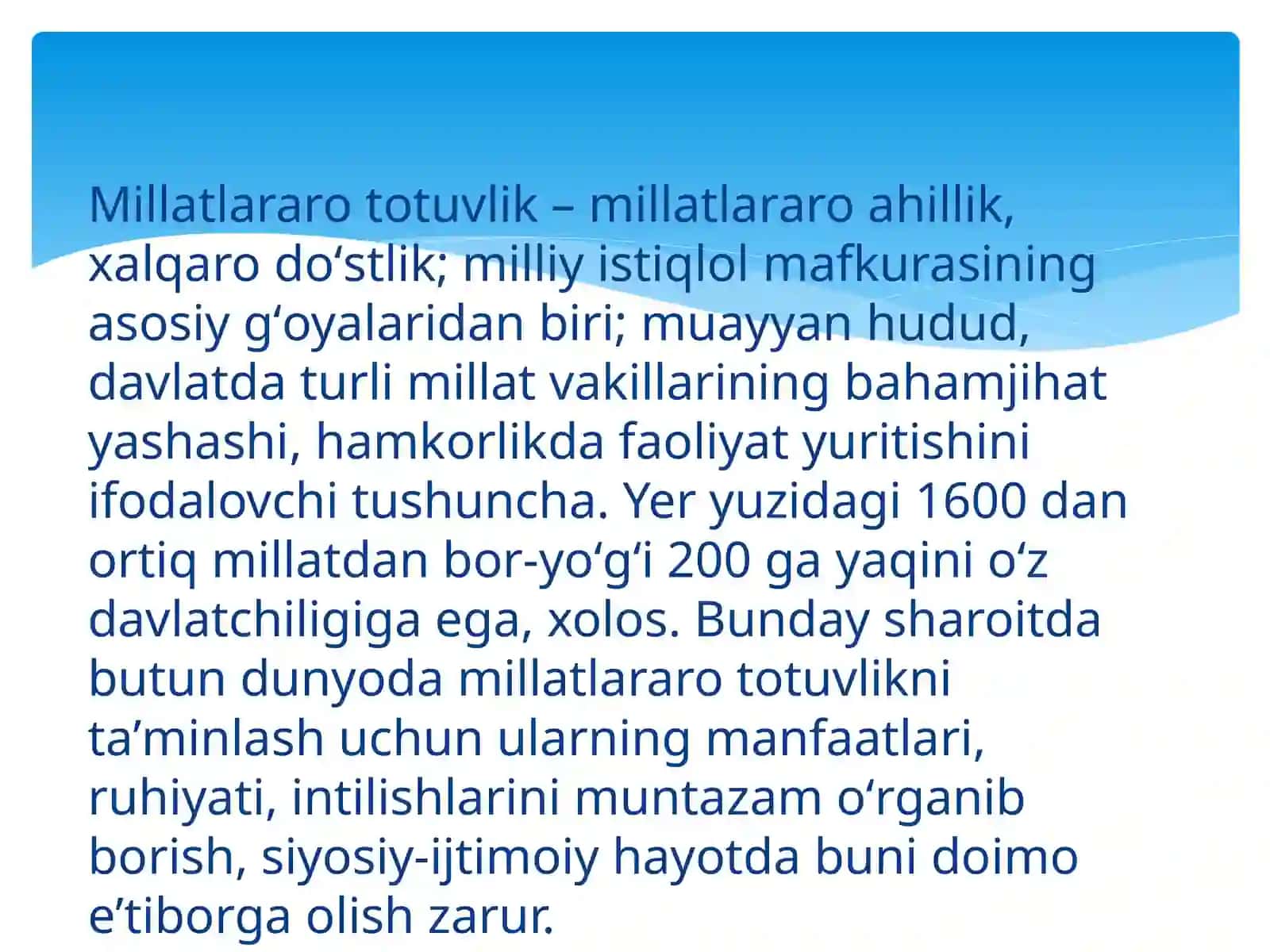 O’zbekiston Millatlararo Totuvlik va Farovonligi 3