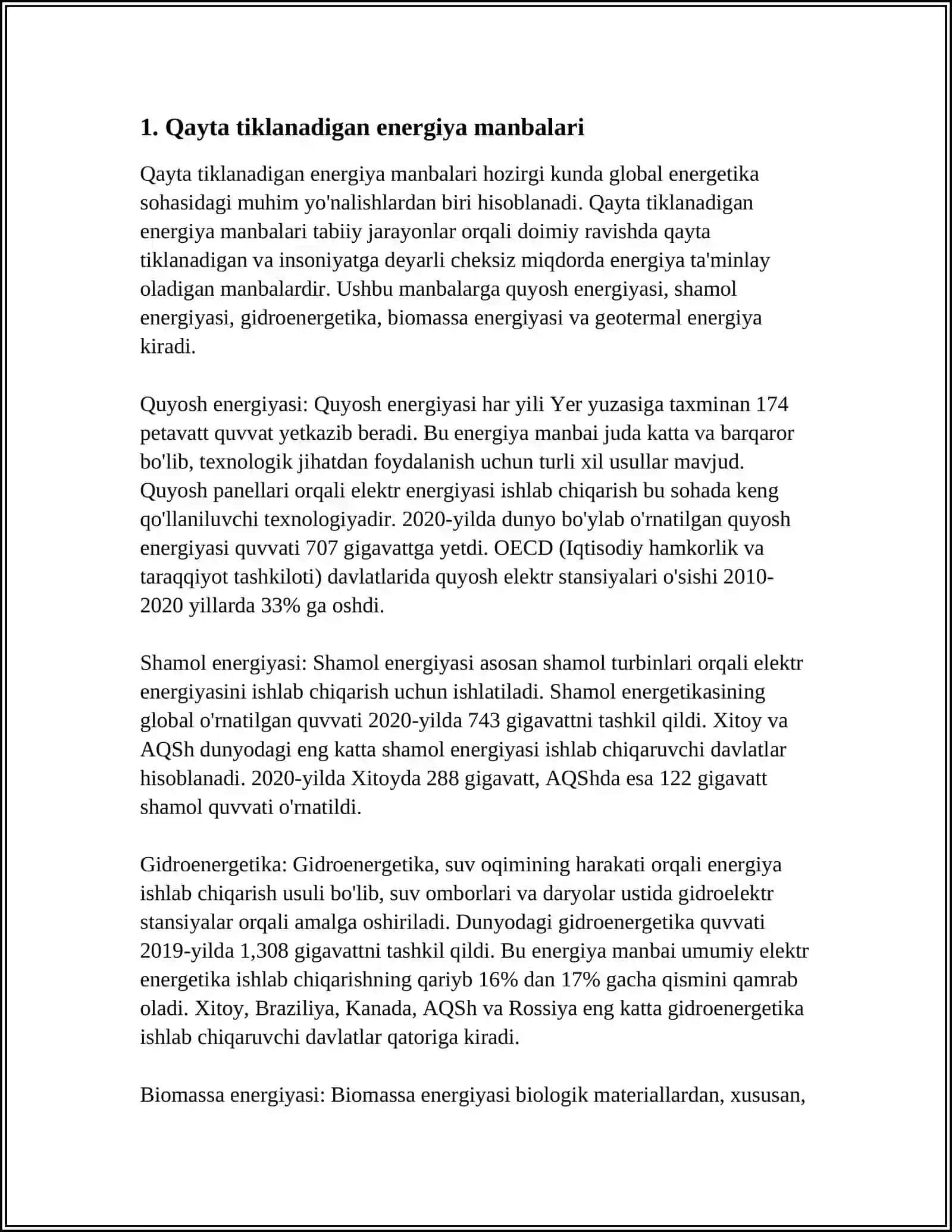 MDH MAMLAKATLARIDA "YASHIL IQTISODIYOT" NI RIVOJLANTIRISH STRATEGIYASINING USTIVOR YOʻNALISHLARI 3