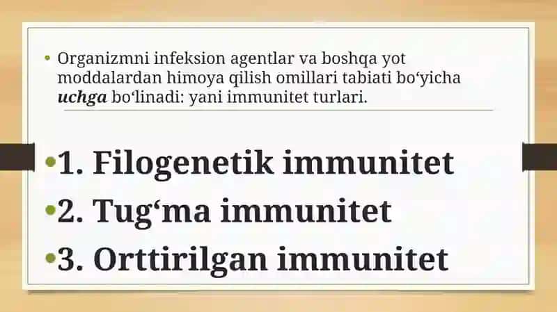 Immunitet nazariyalari 3