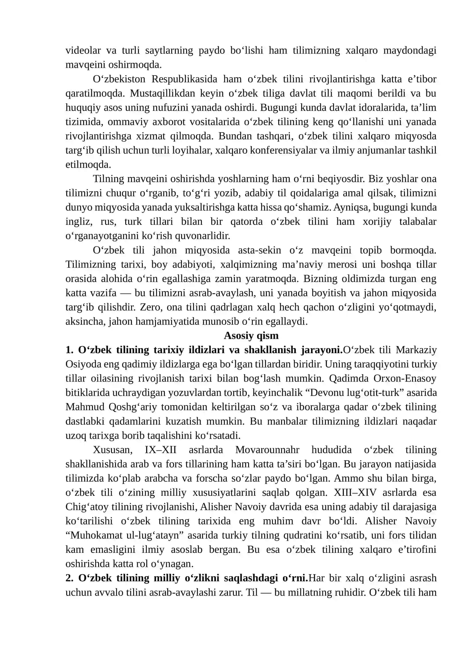O‘ZBEK TILINING JAHON MIQYOSIDAGI MAVQEYI 3