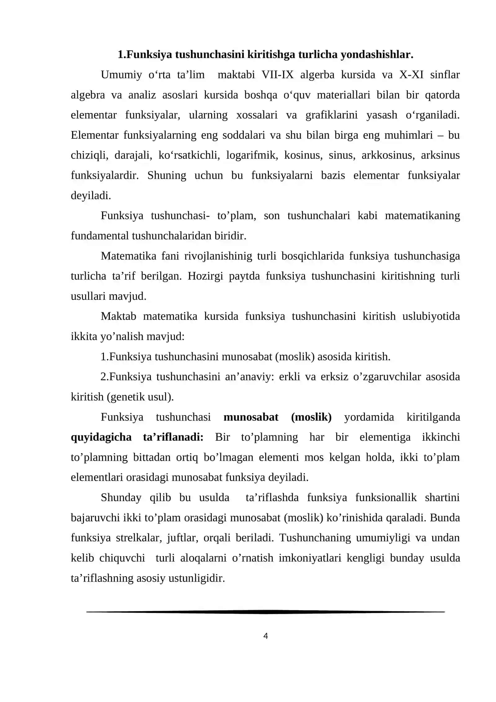 Funksiya, hosila va differensial tenglamasini kiritish va o’qitish metodikasi 3