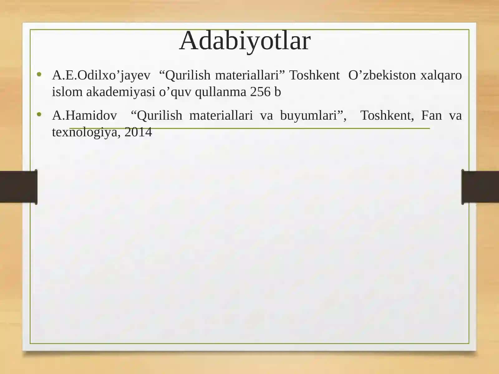 3-MA’RUZA: Mineral bog‘lovchi moddalar, sinflanishi, xavoda qotadigan bog‘lovchi- qurilish oxagi, gipsli boglovchilar, xom ashyosi, ishlab chiqarish texnologiyasi, xossalari 3