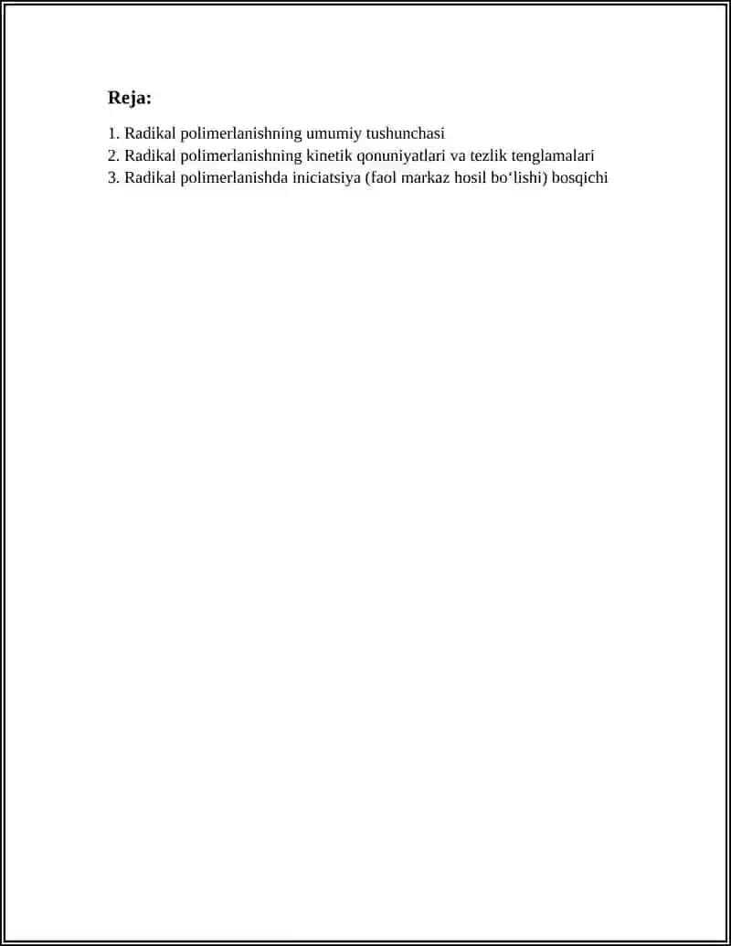 RADIKAL VA ION POLIMERLANISH 3