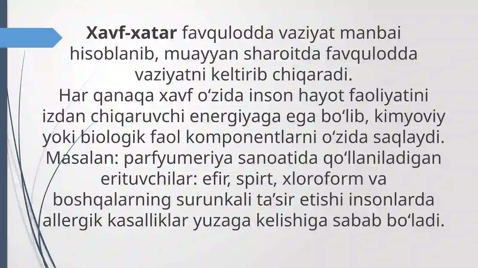 Xavf va uning areallari haqidagi axborot manbalari 3