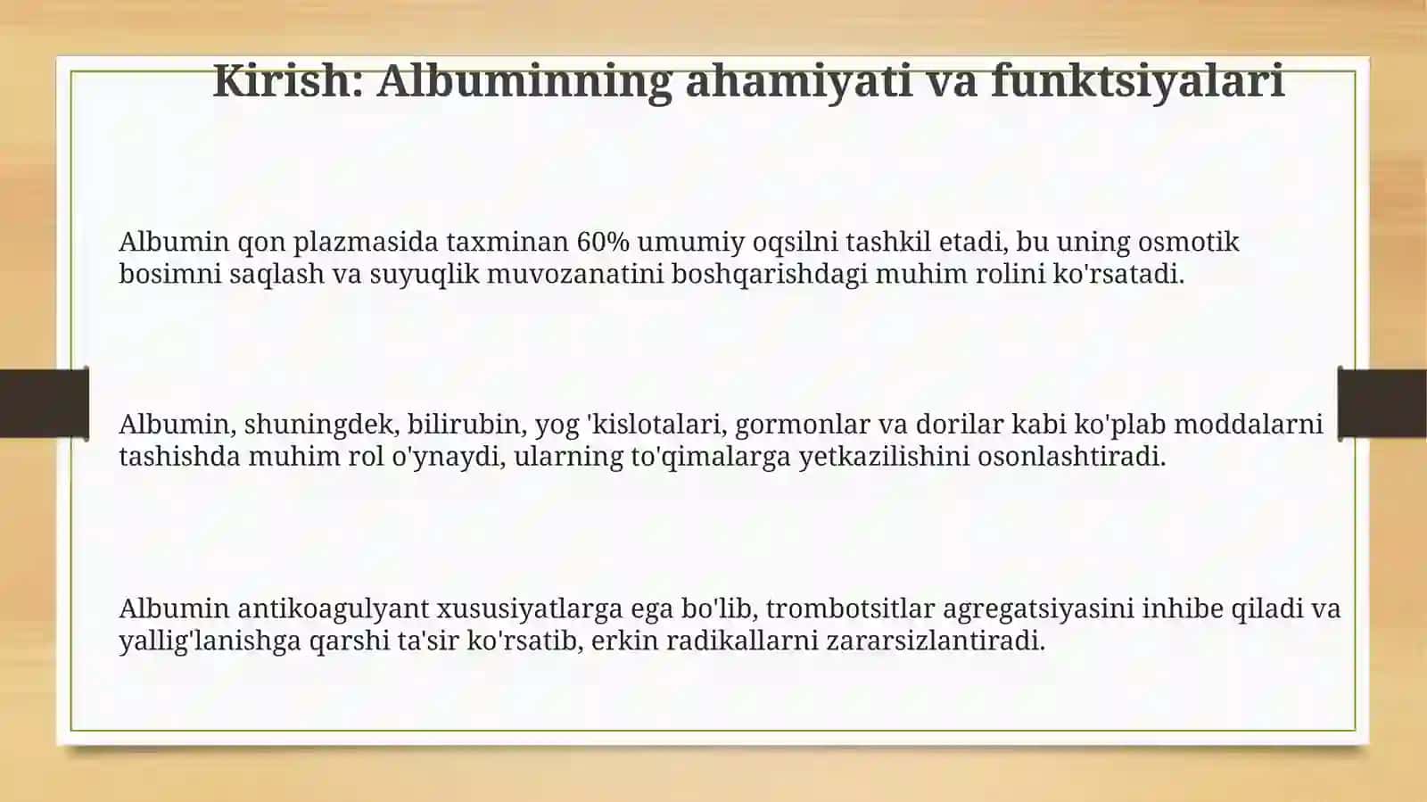 Albuminni biokimyoviy analizatorlarda aniqlash 3