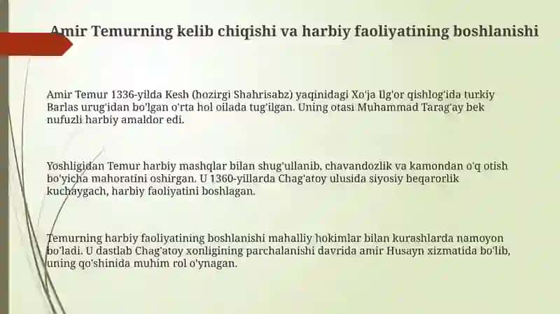 Amir Temur Buyuk davlat arbobi 3
