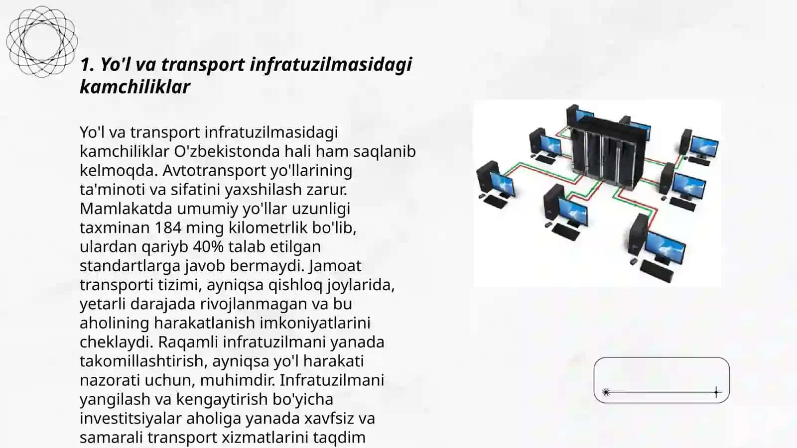 Infratuzilmadagi kamchiliklar 3