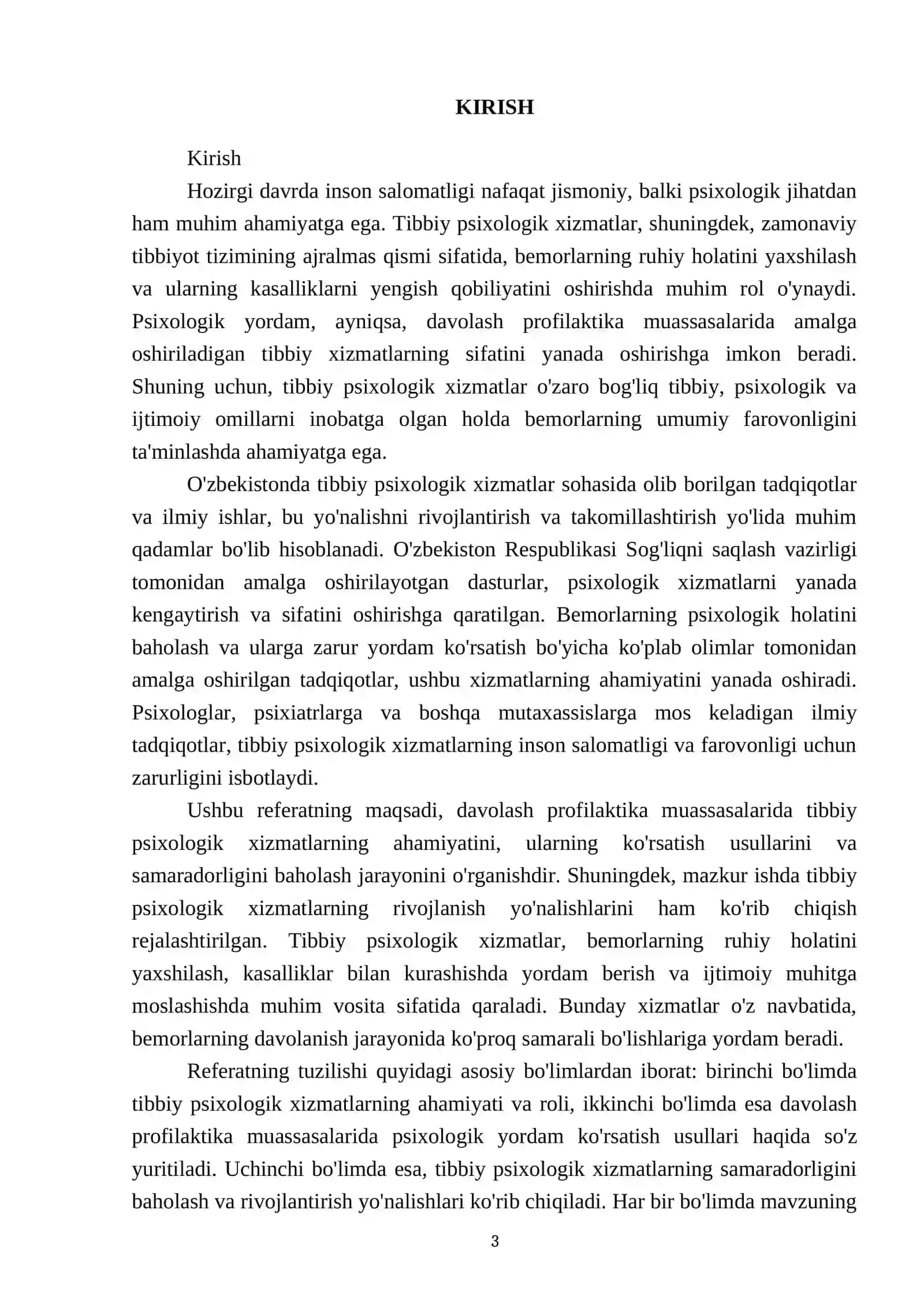Davolash profilaktika muassasalarida tibbiy psixologik xizmat 3