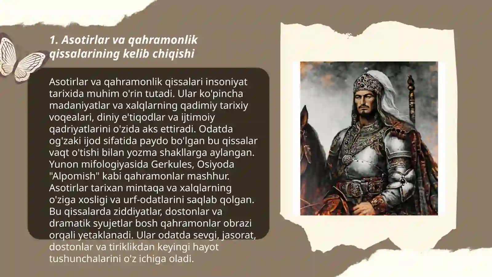 Asotirlar va qahramonlik qissalarini tahlil qilish 3
