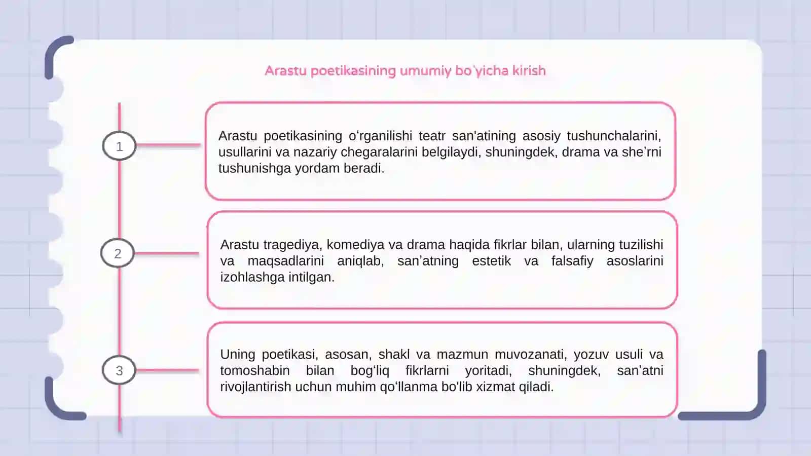 Arastu poetikasining ôrganilishi 3