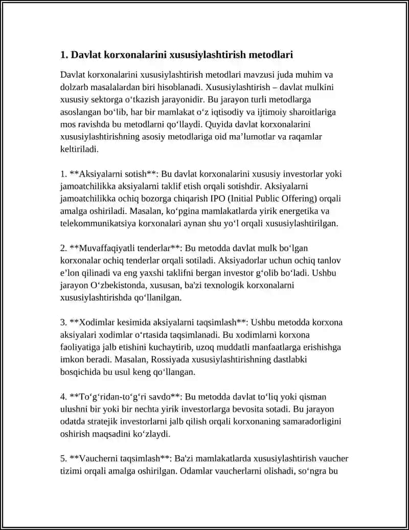 MULKCHILIK SHAKLLARI OʻZGARISHINING YOʻLLARI VA USULLARI 3