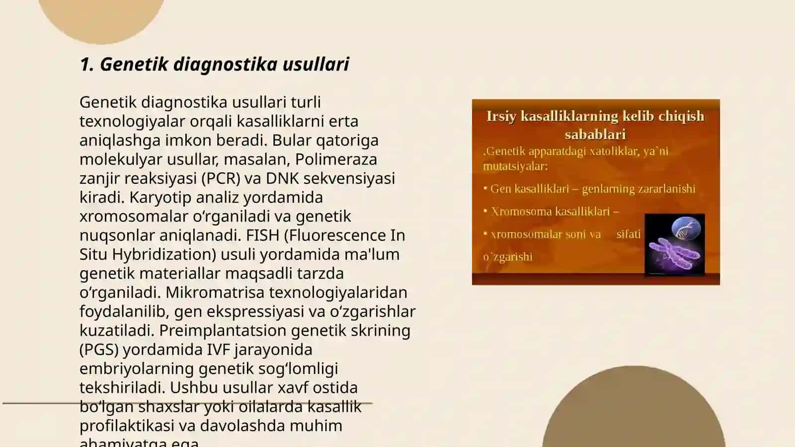 Gen va xromosoma kasalliklari 3