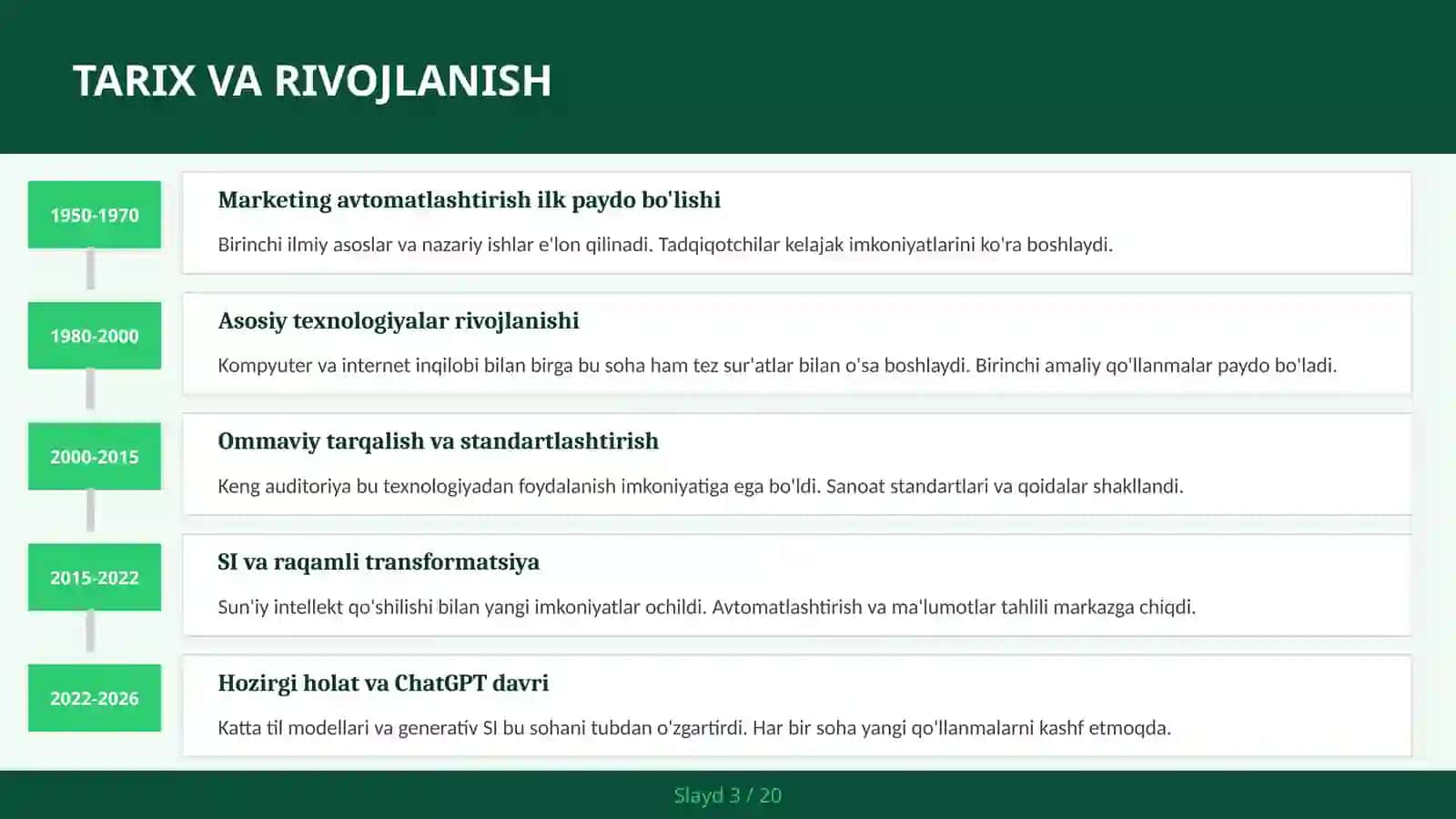 MARKETING AVTOMATLASHTIRISH 3