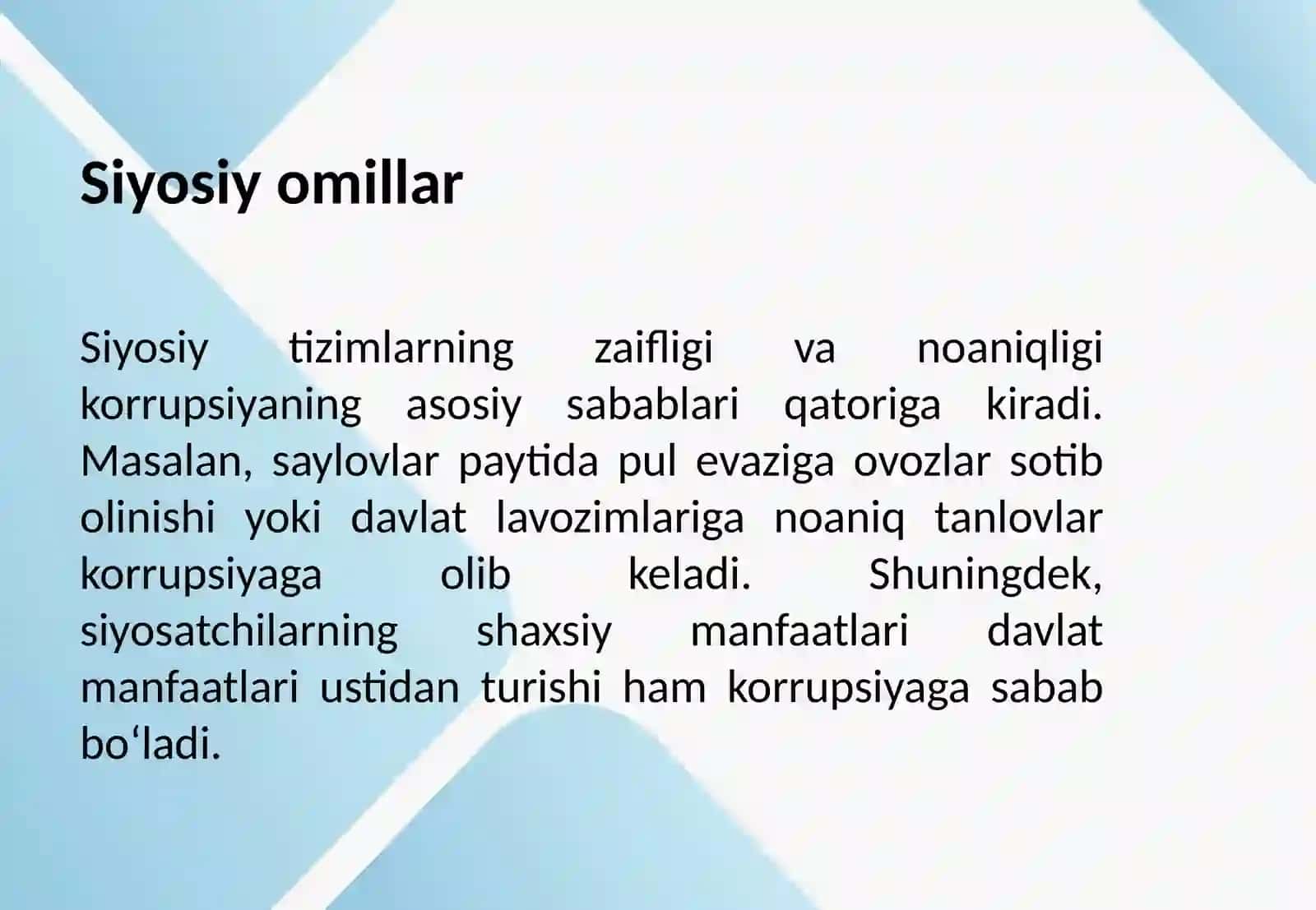 Korrupsiyaning mohiyati, oqibatlari va unga qarshi kurash mexanizmlari 3