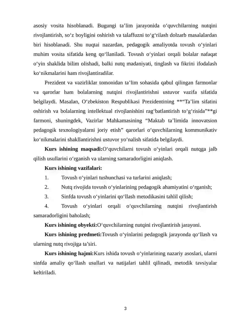 O'quvchilarni tovush o'yinlari orqali nutqga jalb qilish 3