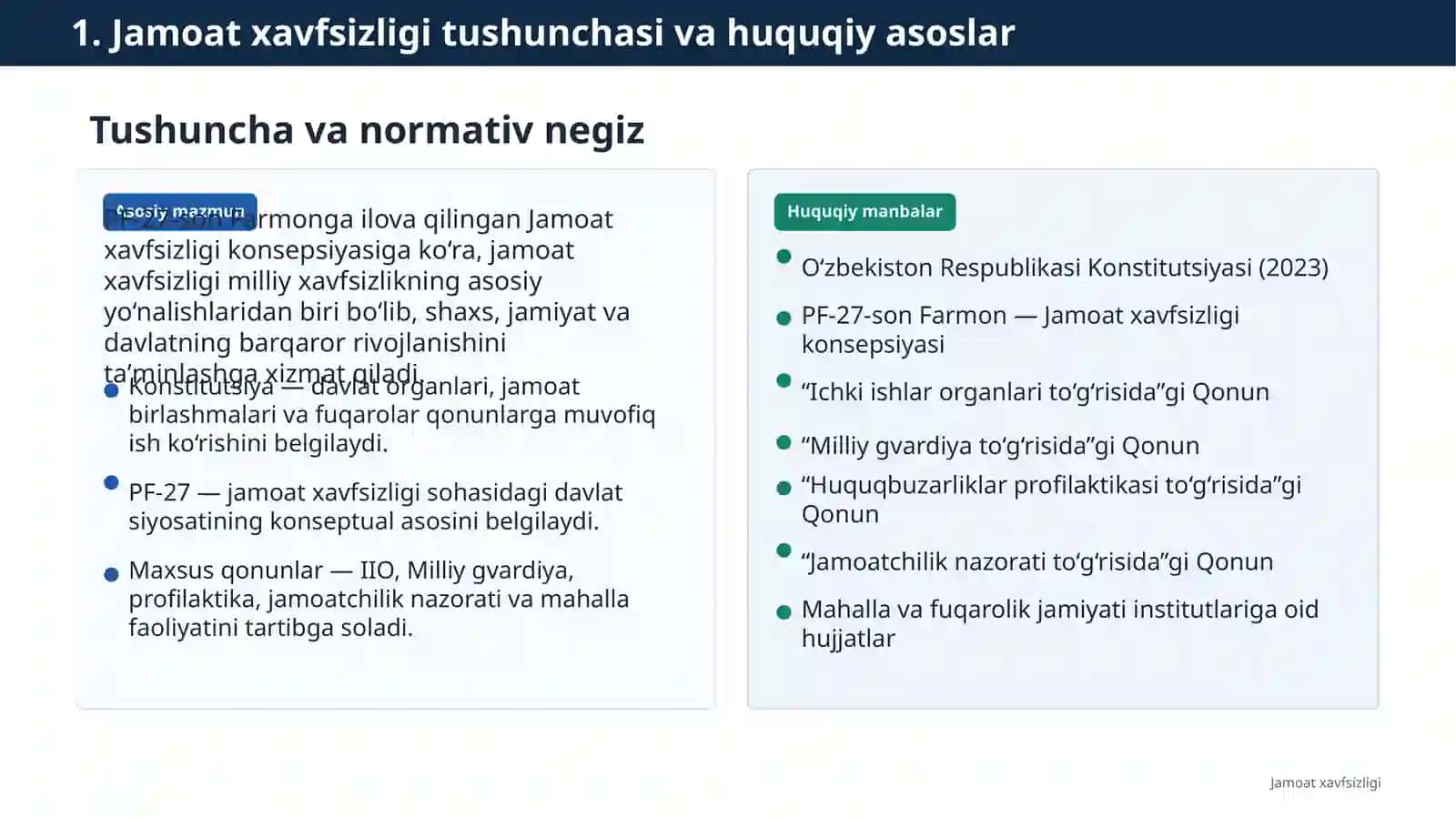 Jamoat xavfsizligi 3