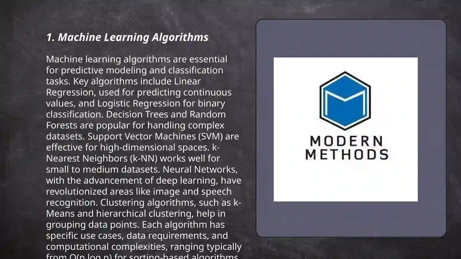Modern methods 3