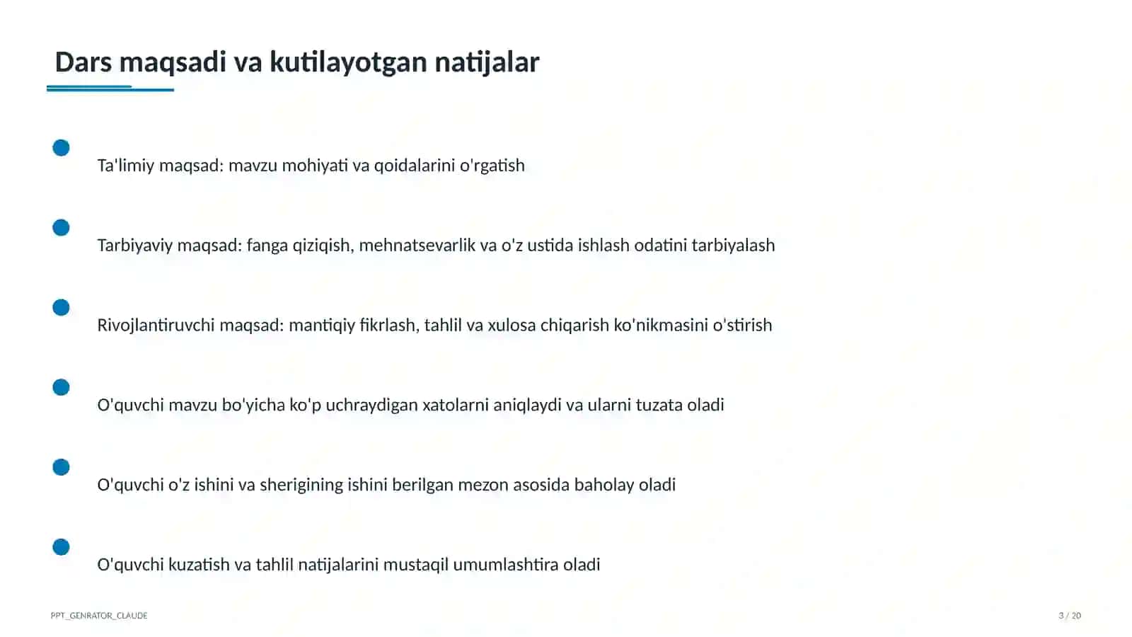 Dolzarb mavzular — maktab va o'qituvchilar (2026) 3